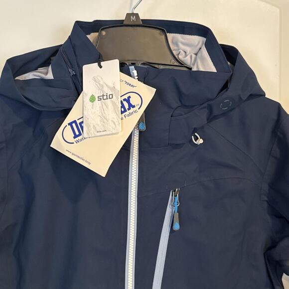 $465 Womens Stio Environ Jacket Full Zip Hooded Mountain Shadow Blue Size XL - Picture 9 of 9